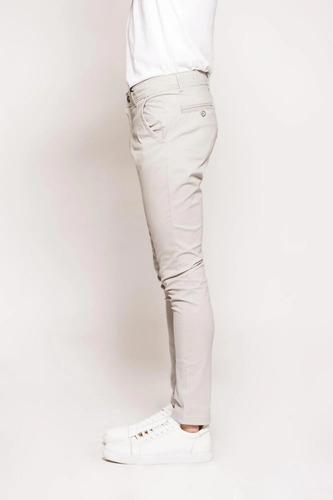 Pantalón Chino Skinny Fit Borg Hombre Cero Es Tres