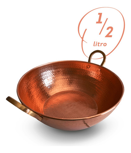 Tacho De Cobre Artesanal 1/2 Litro - Envio Imediato!