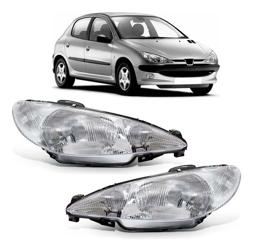 Par Farol Peugeot 206 1999 2000 2001 2002 2003 Raiado