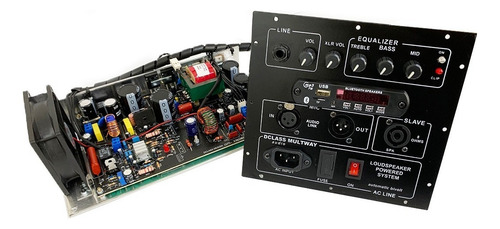 Kit Dclass Digital Bi Amp 700 + 100 Watts P/ Line Array
