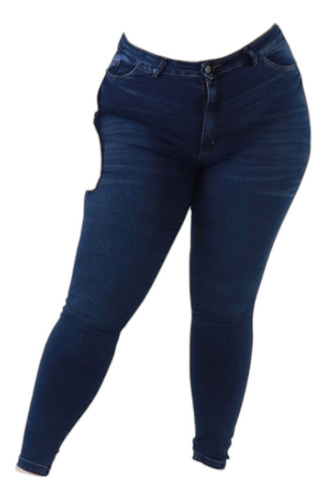 Jeans Chupin Elastizado Azul Kamoo Modelo Danes