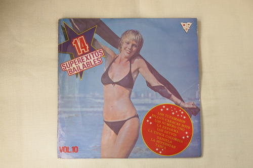 Vinyl Vinilo Lp Acetato 14 Super Exitos Bailables Vol 10