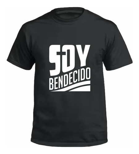 Remeras Cristianas Unisex  Soy Bendecido - Algodón 100%