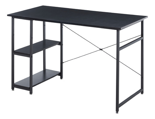 Mesa Minimalista Escritorio Para Oficina Repisa Ajustable Color Negro