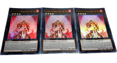 Yugioh - 3x Brotherhood Of The Fire Fist - Tiger King Em Pt