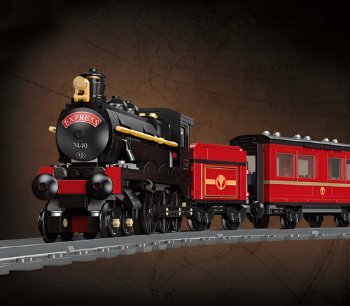 Set Bloques Construcción Locomotora Tren Vapor Steam Train