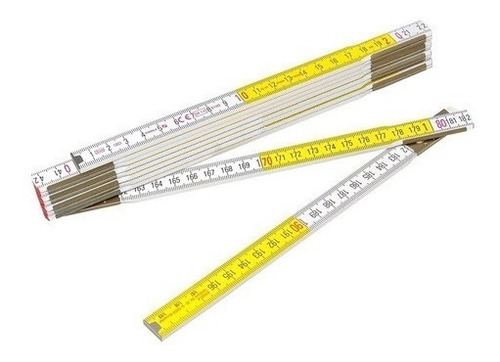Metro Carpintero Madera Plegable Aleman Bmi 2mt Ferreplus