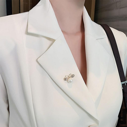 S 2 Elegante Conjunto De Broche De Perlas Para 2 Piezas