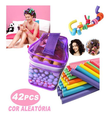 . Set De 42 Unidades Flexi Rizadores De Cabello Sin Calor