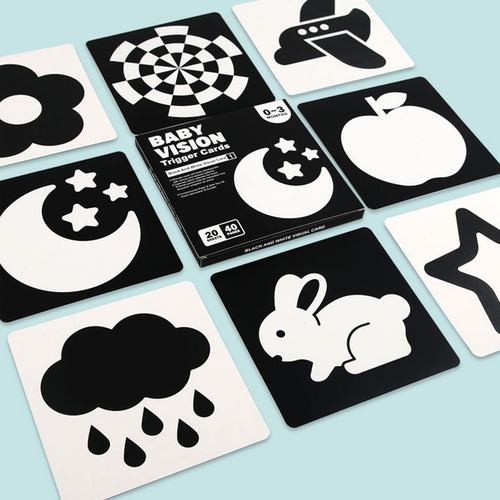 Tarjetas Didácticas Para Niños (flashcards) 0-3 Meses Úpale