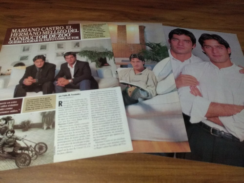 (ar851) Mariano & Juan Castro * Clippings Revista 3 Pgs (Usado)