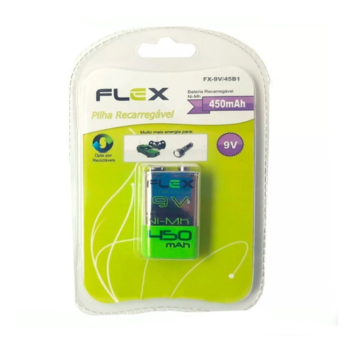 Imagem 2 de 5 de Carregador De Pilhas Aaa Aa 9v Mox E 2 Bateria 450 Rec Flex