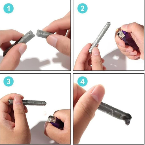 3 Varillas Soldadura Aluminio Baja Temperatura Fusión Fácil