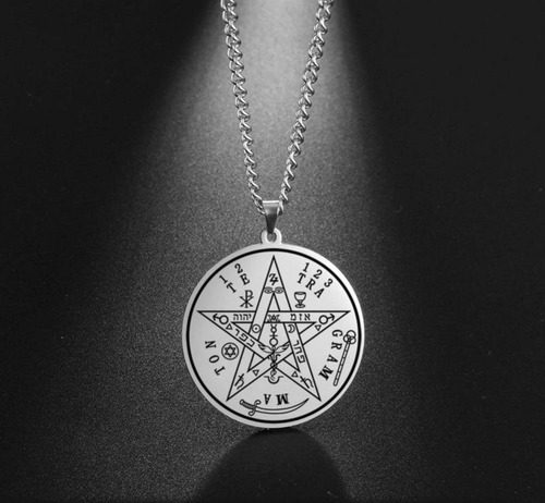 * Taikula Collar Medalla Tetragramaton Pentagrama Dije
