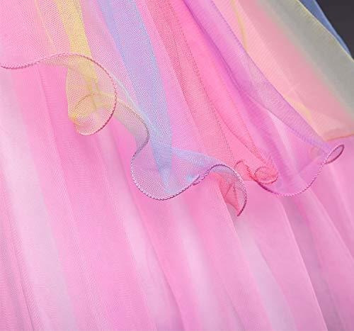 Niñas Unicornio Traje Del Vestido De La Princesa Vestidos D