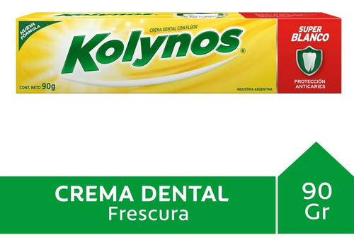 Pasta Dental Kolynos Super Blanco Protección Anticaries 90gr