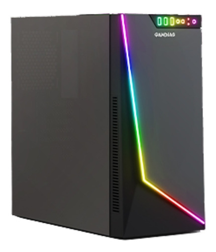 Imagen 2 de 7 de Gabinete Gamer Gamdias Argus M1 Rgb Negro Media Torre