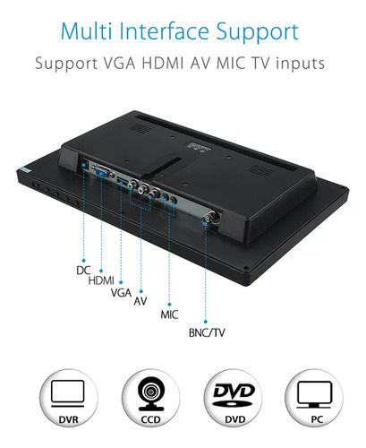 Monitor Gamer TFT con pantalla de 7" 127V