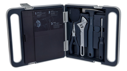 Taladro Inalámbrico Lood 12v + Kit Herramientas Color Azul Oscuro