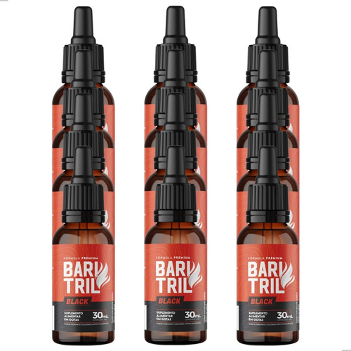 2x Baritril Black 30ml Suplemento Bari Tril Gotas Natural