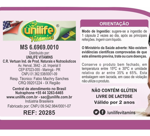 Ômega 3-6-9 Mulher - 2x 60 Cápsulas - Unilife