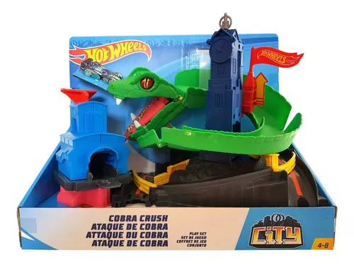 Pista Hot Wheels Carro Conjunto Ataque De Cobra City Mattel