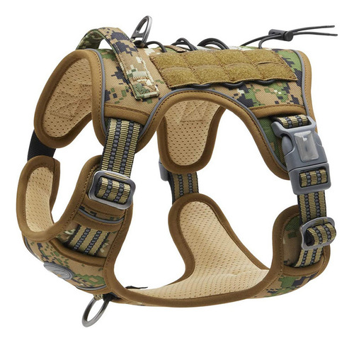 J Chaleco Táctico Para Perro Pechera Militar K9 Ajustable S