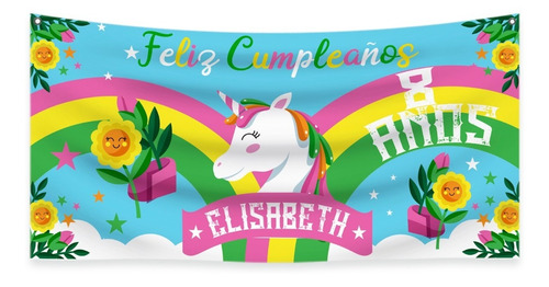 Carteles De Cumpleaños De Unicornio 1x0.5m