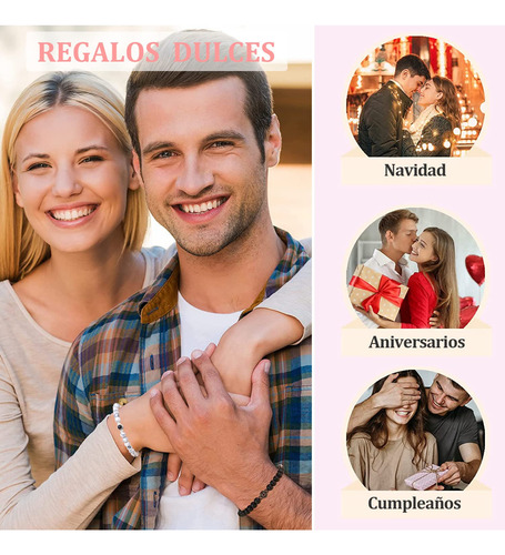 2 Pulseras Para Pareja Pulsera Te Amo En 100 Idiomas, San