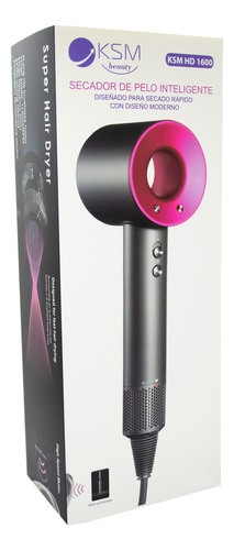 Ksm Beauty Secador De Pelo Inteligente Hd 1600 Fucsia Rápido