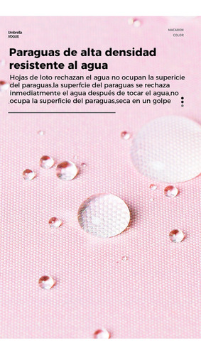 Paraguas Sombrilla Anti-ultravioleta Con Botón Automático Rosa