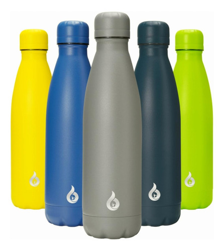 Bjpkpk 17oz Stainless Steel Water Bottles Dishwasher Safe Color Azul / Patchwork