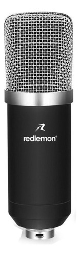 Micrófono Redlemon 79807 Condensador Cardioide color negro/gris