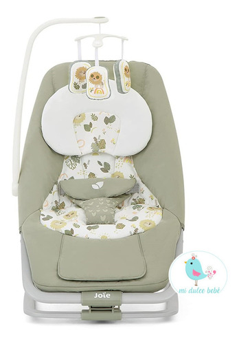 Imagen 4 de 10 de Silla Vibradora Bebe Mecedora Musical Joie Dreamer B1207 Leo