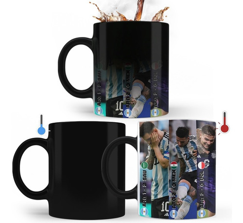 Taza Magica Messi Dibu Argentina Varios Modelos