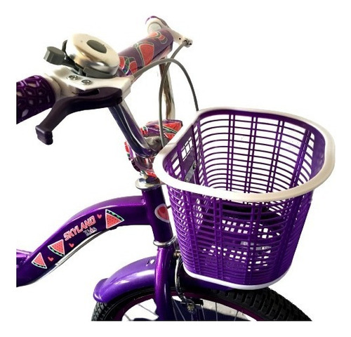 Bicicleta Niña Rodado 20 Diseño Exclusivo -mundomotos.uy Color Violeta