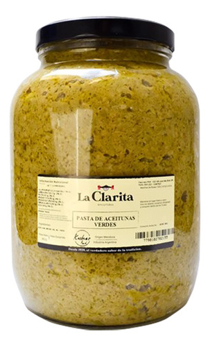 Pasta De Aceitunas Verde- La Clarita X2k (kosher)