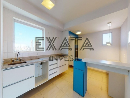 Imagem 9 de 25 de Apartamento À Venda No Brooklin Com 50m² Úteis, 1 Quarto, 1 Vaga De Garagem, Varanda, Muitos Armários. - Ap00886 - 70084734