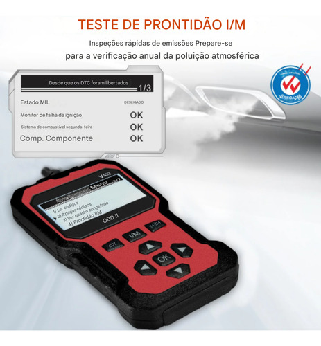 Scanner Automotivo V420 Leitor Codigos Obd2 Autel Maxi Scan