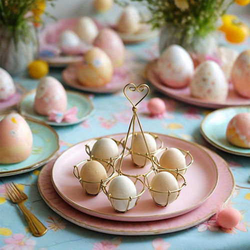 Soporte Para Huevos De Pascua, De Metal, Para Manualidades,