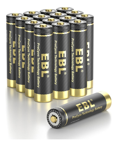 Ebl Gold Pro - Pilas Aaa Recargables De 1.2 V, 1100 Mah, Bat