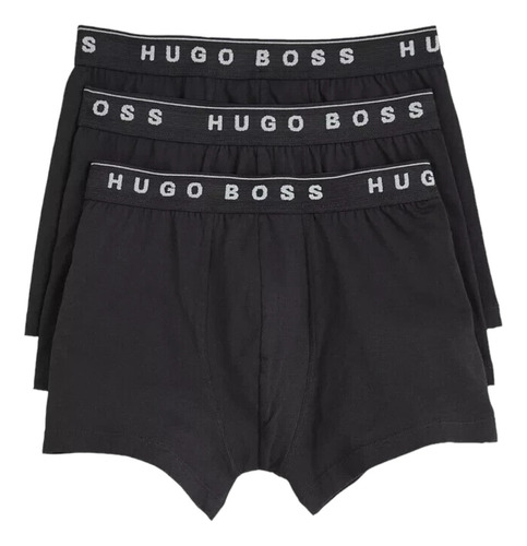 Bóxers Hugo Boss 3 Pack Trunk Algodón Puro Originales