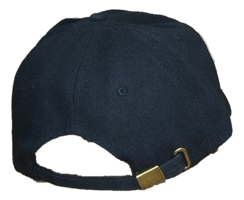 Gorra Gabardina Algodón Lisa Visera 6 Gajos Calidad Premium Negro Regulable