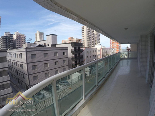 Imagem 15 de 28 de Apartamento Com 3 Dormitórios Para Alugar, 162 M² Por R$ 4.000,00/mês - Tupi - Praia Grande/sp - Ap2182