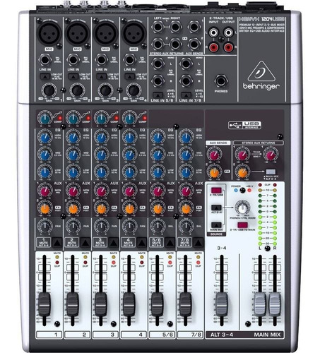 Consola Behringer Xenyx 1204usb 6 Canales Mixer Estudio Pro