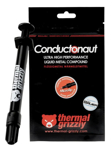 Pasta Térmica Thermal Grizzly Conductonaut Metal Liquido 1g