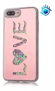 Funda Para iPhone Espejo Liquido Mujer Brillos Diamante Case