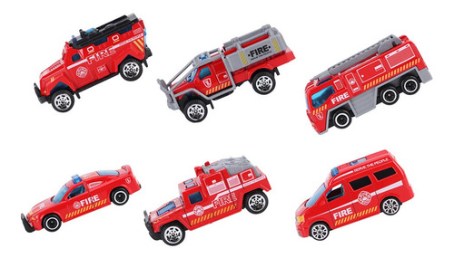 Maqueta De Coche De Juguete, 6 Piezas, 1:64, Vehículo De Sim