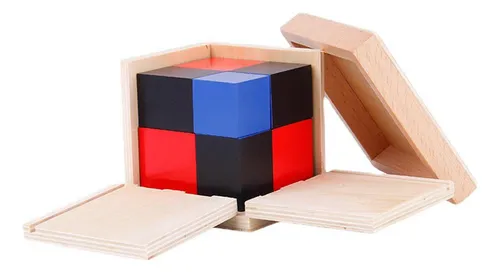 Juego De Construcción De Madera Para Niños, Cubo Trinomio