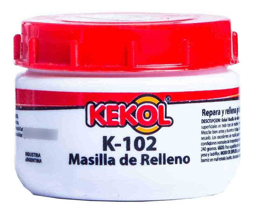 Masilla Para Madera Vinilica Kekol K-102 240grs Restauracion